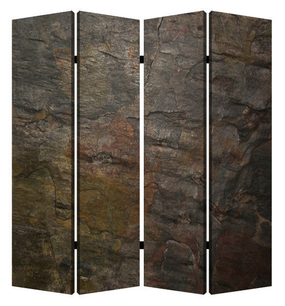 Screen Gems Dark Brown Slate Screen - SG-181A | Room Divider | Modishstore