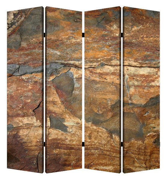 Screen Gems Dark Brown Slate Screen - SG-181A | Room Divider | Modishstore-2