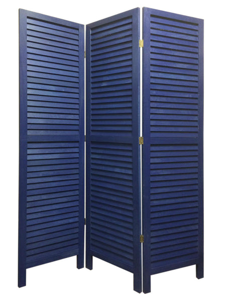 Screen Gems Shutter Screen - Blue | Room Divider | Modishstore