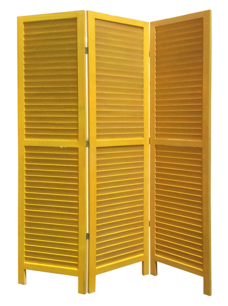 Screen Gems Shutter Screen - Yellow | Room Divider | Modishstore