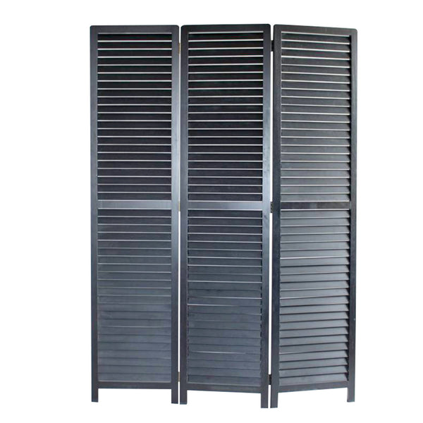 Screen Gems Louvertie Screen - Black | Room Divider | Modishstore