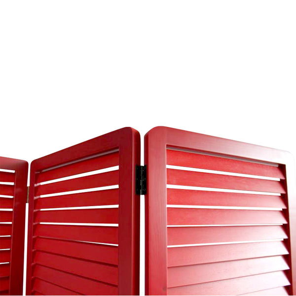 Screen Gems Louvertie Screen - Red | Room Divider | Modishstore-2