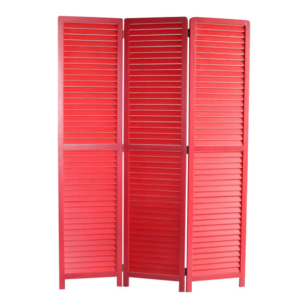 Screen Gems Louvertie Screen - Red | Room Divider | Modishstore