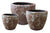 Screen Gems Rocky Round Tall Planter - Set/3 - SGS-2001 | Planters, Troughs & Cachepots | Modishstore