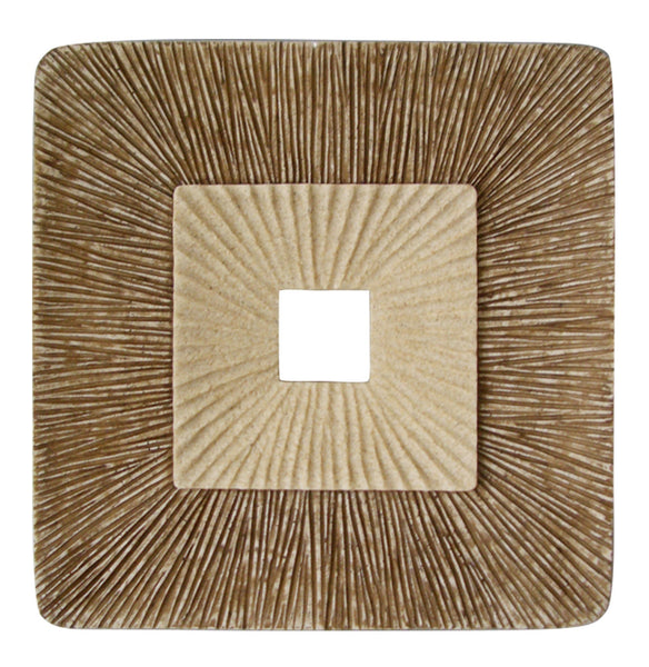 Screen Gems Concave Square Double Layer Ribbed Wall Plaque | Wall Decor | Modishstore-2