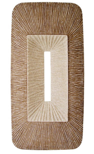 Screen Gems Rectangular Double Layer Ribbed Wall Plaque | Wall Decor | Modishstore-3