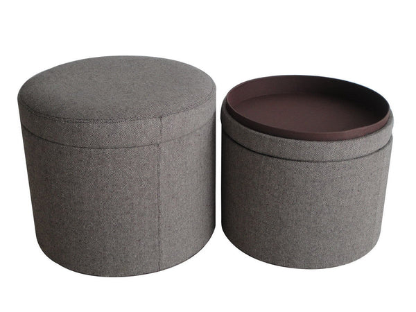 Screen Gems Mandalay Tweed Storage Ottomans - SGT0A30SL | Ottomans | Modishstore