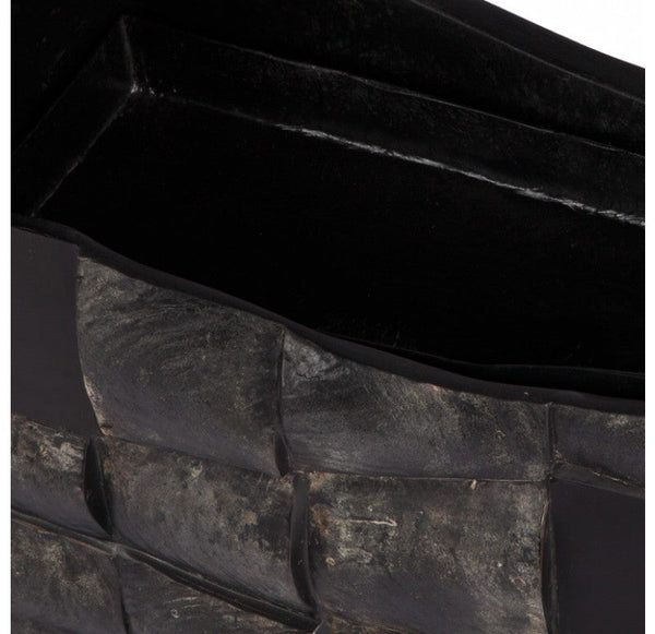 Shell 'Twisted' Wall Sculpture Planter-Gold Leaf Design Group | Planters, Troughs & Cachepots | Modishstore-3