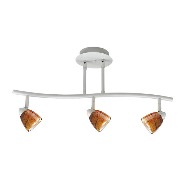 Cal Lighting SL-954-3-WH/AMS 3 Lights Serpentine Light 120V | Modishstore | Ceiling Lamps
