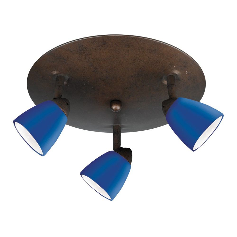 Cal Lighting SL-954-3R-RU/BL 3 Lights Orbit Round 120V | Modishstore | Ceiling Lamps