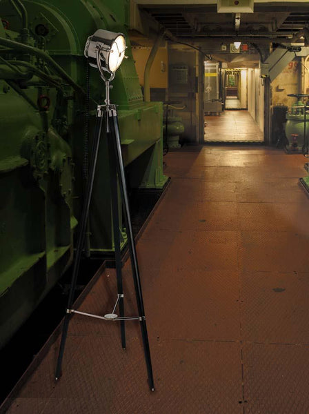 Searchlight 1940 - Nickel And Black by Authentic Models | Floor Lamps | Modishstore