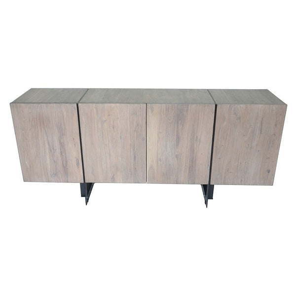 Moe's Home Collection Tiburon Sideboard Large Pale Grey | Modishstore | Sideboards-2