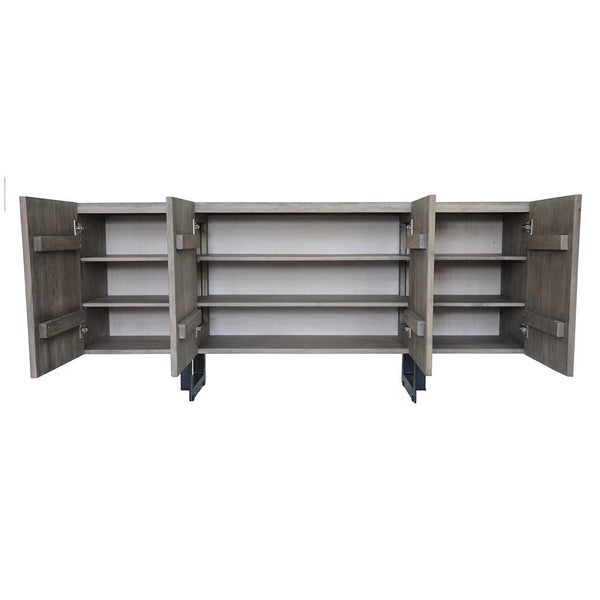 Moe's Home Collection Tiburon Sideboard Large Pale Grey | Modishstore | Sideboards-4