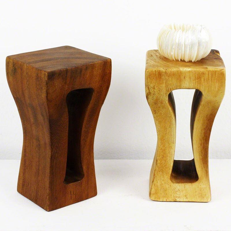 Haussmann Mini Squeezed Rectangle 4" Sq - Set of 2 | Stools & Benches | Modishstore-5
