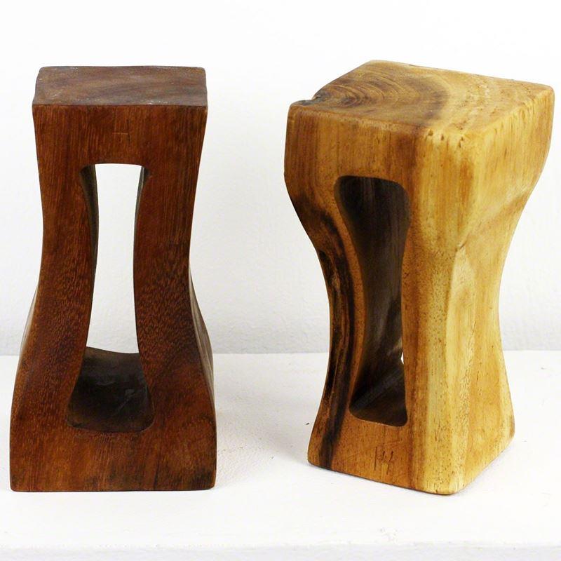 Haussmann Mini Squeezed Rectangle 4" Sq - Set of 2 | Stools & Benches | Modishstore-3