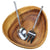 Haussmann Stainless Steel Bamboo Flattened Serving Set | Dinnerware | Modishstore