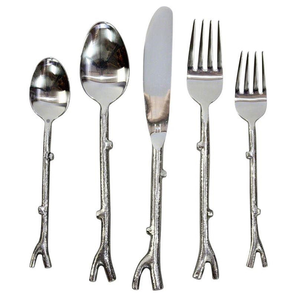 Haussmann Branch Flatware 5 Pc Setting X 4 Place Settings | Dinnerware | Modishstore-3