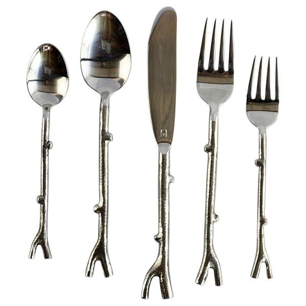 Haussmann Branch Flatware 5 Pc Setting X 4 Place Settings | Dinnerware | Modishstore-4