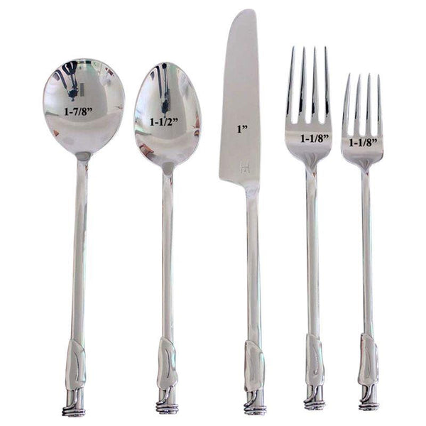 Haussmann Leaf 3 Coil Round Flatware 5 Pc Setting X 4 Place Settings | Dinnerware | Modishstore