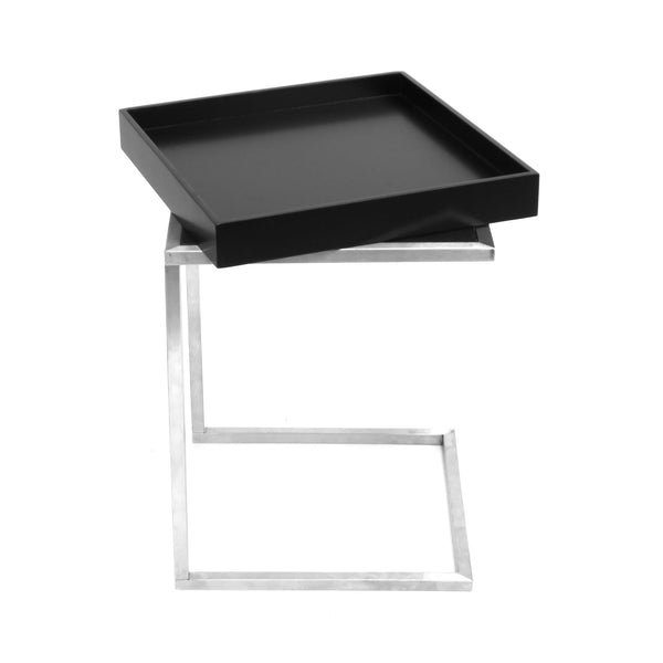 LumiSource Zenn Tray End Table + Tray Black-2