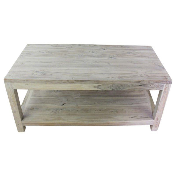 Haussmann Teak Coffee Table W/Shelf 40