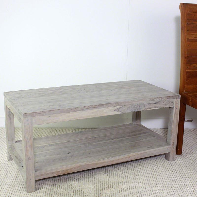 Haussmann Teak Coffee Table W/Shelf 40" L | Coffee Tables | Modishstore-9