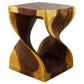 Haussmann Twist End Table 15" Sq - Oak | Stools & Benches | Modishstore