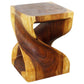 Haussmann Twist End Table 15" Sq - Oak | Stools & Benches | Modishstore-2