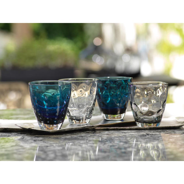 Zodax 6-Piece Bubbled Rocks Glass Set | Drinkware | Modishstore