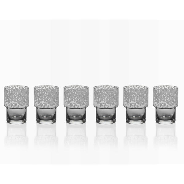 Zodax 6-Piece Dotted Rocks Glass Set | Drinkware | Modishstore-2
