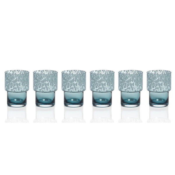 Zodax 6-Piece Dotted Rocks Glass Set | Drinkware | Modishstore-3