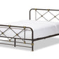 baxton studio beatrice modern and contemporary stippled black finished metal queen size platform bed | Modish Furniture Store-6