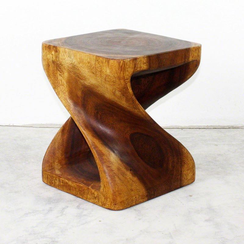 Haussmann Twist Stool - Walnut | Stools & Benches | Modishstore-14