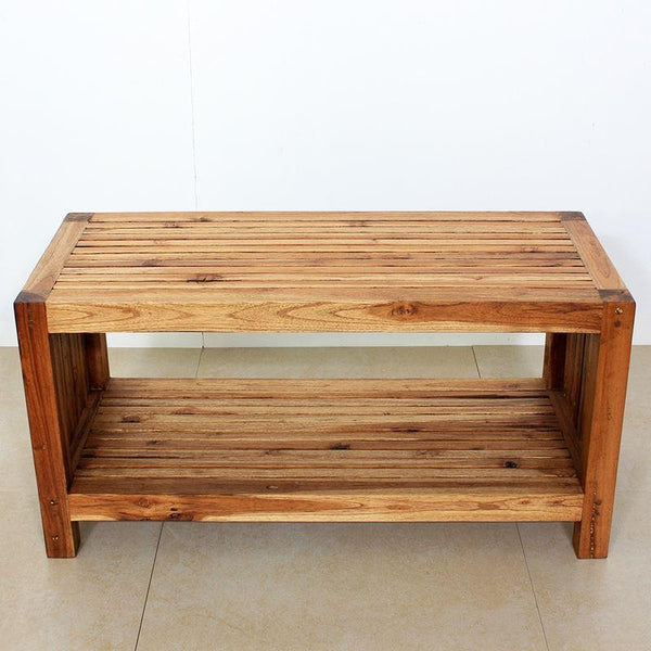 Haussmann Teak Slat Coffee Table W/ Shelf 36