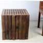 Haussmann Teak Timber Block Lattice 18" H - Teak Oil | End Tables | Modishstore-5