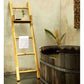 Haussmann Teak Towel Ladder 64" H With Adjustable Shelf Teak Oil | Shelves & Shelving Units | Modishstore-4