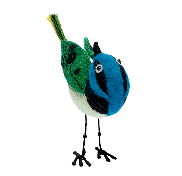 Felt Bird, Green Jay Set of 4 by Gold Leaf Design Group | Animals & Pets | Modishstore-5