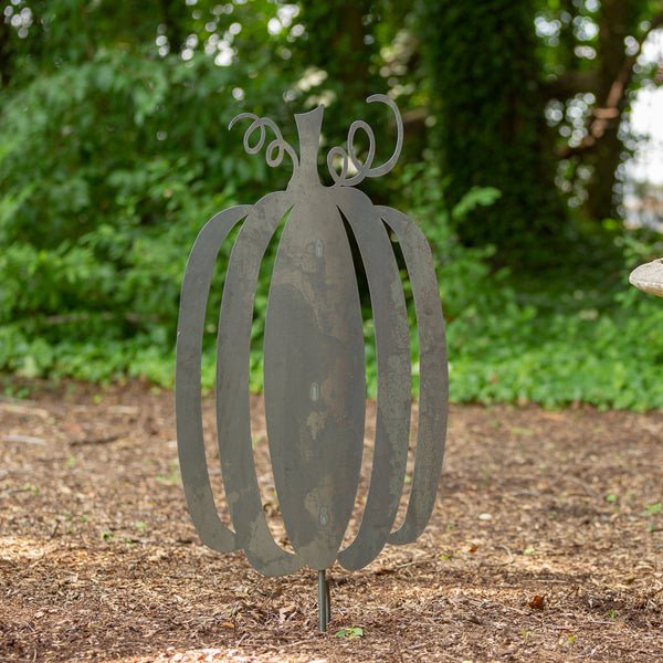Napa East Tall Pumpkin Outdoor Metal Art
