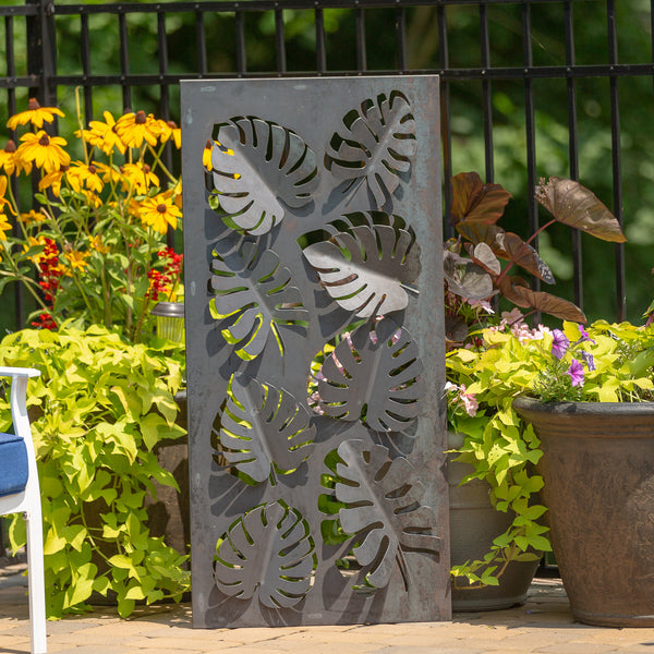 Napa East Tropical Leaves Landscape Art Screen