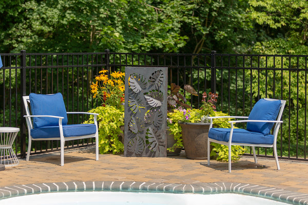 Napa East Tropical Leaves Landscape Art Screen