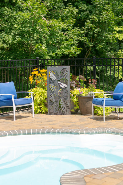 Napa East Tropical Leaves Landscape Art Screen