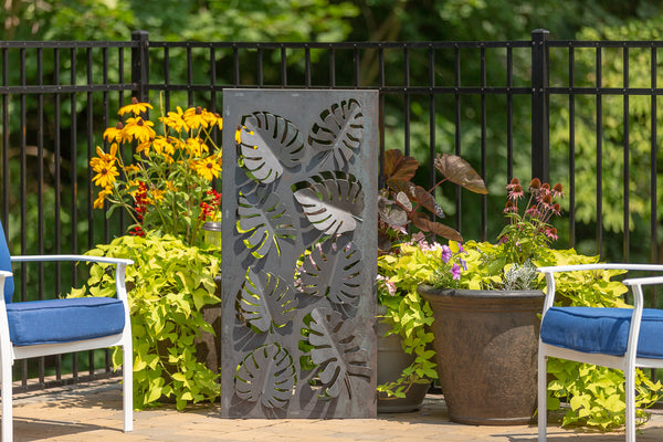 Napa East Tropical Leaves Landscape Art Screen