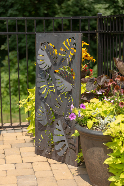 Napa East Tropical Leaves Landscape Art Screen