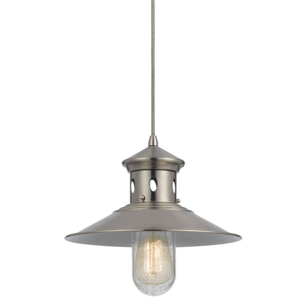 Cal Lighting UP-1115-6-BS 60W Binghamton Metal Pendant | Modishstore | Pendant Lamps