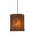 Cal Lighting UP-3549/6-BK 120V 60W Mica Pendant With Canopy | Modishstore | Pendant Lamps