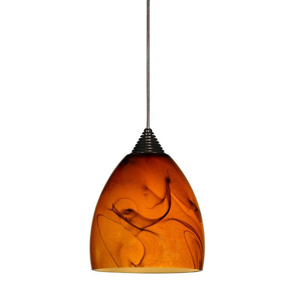 Cal Lighting UPL-703/6-RU 5W LED 3200K Dimmerable 6' Cord | Modishstore | Pendant Lamps