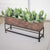 Kalalou Recycled Wooden Planter With Iron Base | Modishstore | Outdoor Planters, Troughs & Cachepots