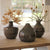 Kalalou Vases With Raw Metal And Copper Detail (Set Of 3) | Modishstore | Vases