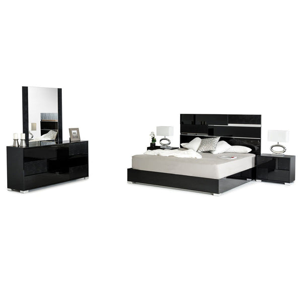 Vig Furniture Modrest Ancona Italian Modern Black Mirror | Modishstore | Mirrors