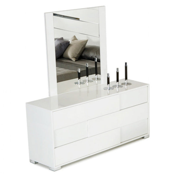 Vig Furniture Modrest Monza Italian Modern White Mirror | Modishstore | Mirrors